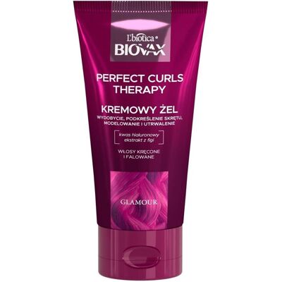 L´Biotica, Gel pour cheveux, L'Biotica Biovax Glamour Perfect Curls Therapy Gel For Curly And Wavy Hair 150Ml (Gel coiffant, 150 ml) - Publicité L´Biotica, Gel pour cheveux, L'Biotica Biovax Glamour Perfect Curls Therapy Gel For Curly And Wavy Hair 150Ml (Gel coiffant, 150 ml) - Publicité