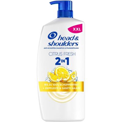 Head & Shoulders, Shampoing, Anti-Schuppen Shampoo 2in1 Citrus Fresh für fettiges Haar (Shampoing liquide, 800 ml) - Publicité Head & Shoulders, Shampoing, Anti-Schuppen Shampoo 2in1 Citrus Fresh für fettiges Haar (Shampoing liquide, 800 ml) - Publicité