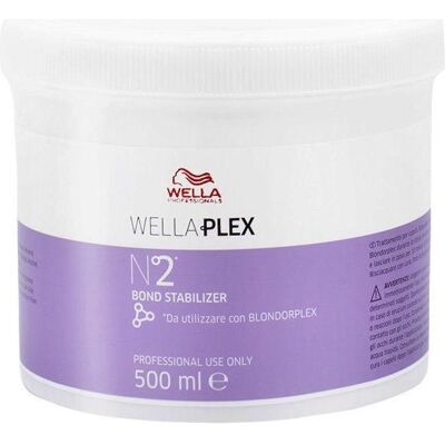 Wella, Gel pour cheveux, Professionnels Wellaplex Bond Stabilizer No. 2 Post Colour Treatment Cream For Strengthening 50 (500 ml) - Publicité Wella, Gel pour cheveux, Professionnels Wellaplex Bond Stabilizer No. 2 Post Colour Treatment Cream For Strengthening 50 (500 ml) - Publicité