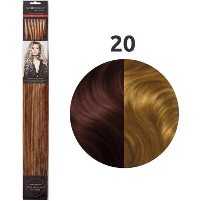 Balmain, Extension capillaire, CheveuxXpressions cheveux humains (20 Brun clair-Blond clair, 50 cm) - Publicité Balmain, Extension capillaire, CheveuxXpressions cheveux humains (20 Brun clair-Blond clair, 50 cm) - Publicité