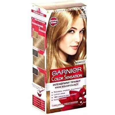 Garnier 7.0 Blond Iridescent Doux Crème Colorante - Produit de coloration capillaire - Publicité Garnier 7.0 Blond Iridescent Doux Crème Colorante - Produit de coloration capillaire - Publicité