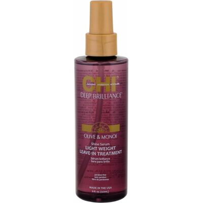 Sérum éclat olive et monoi de CHI Deep Brilliance - Type de cheveux - Publicité Sérum éclat olive et monoi de CHI Deep Brilliance - Type de cheveux - Publicité