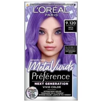 Coloration cheveux L'Oréal Paris Preference Meta Lilac - Coloration - Publicité Coloration cheveux L'Oréal Paris Preference Meta Lilac - Coloration - Publicité
