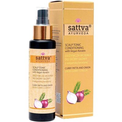 Sattva Ayurveda, Soins du cuir chevelu, SATTVA Hair Tonic wcierka do włosów Curry Pasta & Onion 100ml (100 ml) - Publicité Sattva Ayurveda, Soins du cuir chevelu, SATTVA Hair Tonic wcierka do włosów Curry Pasta & Onion 100ml (100 ml) - Publicité