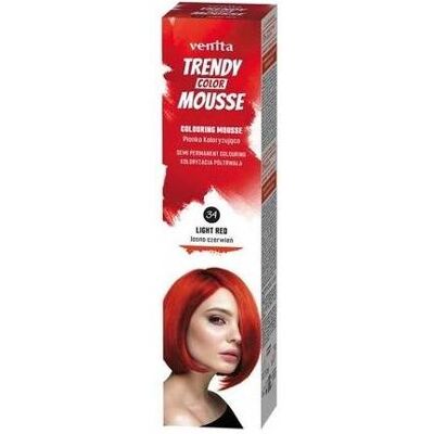 Venta, Coloration pour cheveux, Venita Trendy Color Mousse Hair Dye 34 Red 75ml (34 Rouge) - Publicité Venta, Coloration pour cheveux, Venita Trendy Color Mousse Hair Dye 34 Red 75ml (34 Rouge) - Publicité