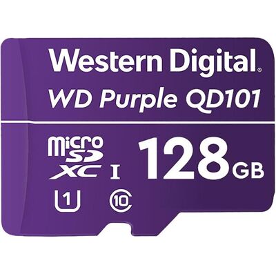 WD Purple Sc Qd101 128 Gb (128 Go, microSDXC, U1, UHS-I), Carte mémoire, Violet - Publicité WD Purple Sc Qd101 128 Gb (128 Go, microSDXC, U1, UHS-I), Carte mémoire, Violet - Publicité