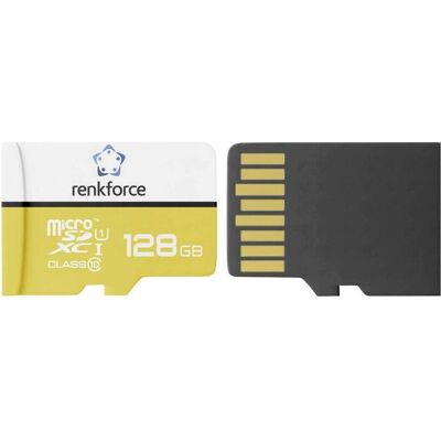 Renkforce RF-mSDC-128GB USB-Stick 128 GB RF-7483376 (128 Go, microSDXC, U1, UHS-I), Carte mémoire - Publicité Renkforce RF-mSDC-128GB USB-Stick 128 GB RF-7483376 (128 Go, microSDXC, U1, UHS-I), Carte mémoire - Publicité