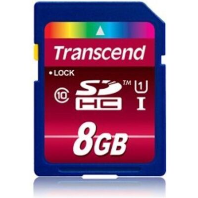 Transcend Premium 400x (8 Go, SDHC, U1, UHS-I), Carte mémoire, Noir - Publicité Transcend Premium 400x (8 Go, SDHC, U1, UHS-I), Carte mémoire, Noir - Publicité
