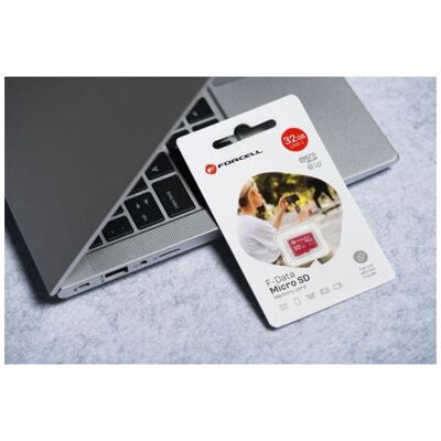 Forcell Memory cards F-DATA memory card 32GB UHS-I U3 class 10 (32 Go, microSDXC, U3, UHS-I), Carte mémoire - Publicité Forcell Memory cards F-DATA memory card 32GB UHS-I U3 class 10 (32 Go, microSDXC, U3, UHS-I), Carte mémoire - Publicité