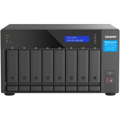 QNAP TVS-h874-i5-32G (0 TB), NAS, Noir - Publicité QNAP TVS-h874-i5-32G (0 TB), NAS, Noir - Publicité