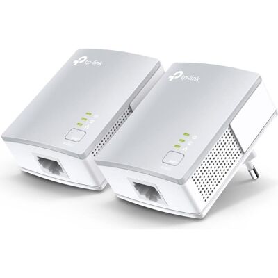TP-Link TL-PA411 KIT - Courant porteur en ligne - 2 stuks (500 Mbit/s), CPL, Blanc - Publicité TP-Link TL-PA411 KIT - Courant porteur en ligne - 2 stuks (500 Mbit/s), CPL, Blanc - Publicité