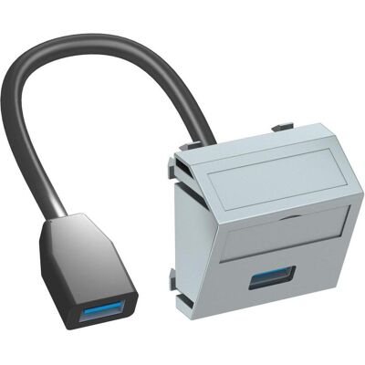 OBO - MTS-U3A F AL1 - USB 3.0 - 45x45mm - Multimedia holder - Publicité OBO - MTS-U3A F AL1 - USB 3.0 - 45x45mm - Multimedia holder - Publicité