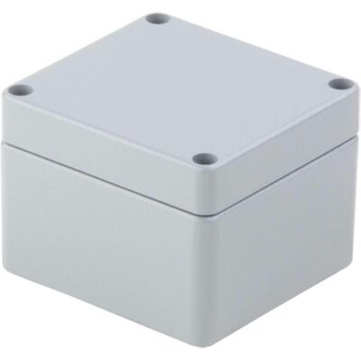 Boîtier en aluminium RAL7001 - 70x70x45mm - Pack de 10 - Publicité Boîtier en aluminium RAL7001 - 70x70x45mm - Pack de 10 - Publicité