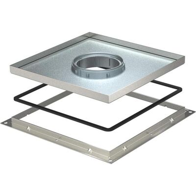 OBO Bettermann OBO RKF3 V2 10 Cassette de cadre pour tube 283x283x10 (Boîtier), Accessoires électroniques + boîtier, Argent - Publicité OBO Bettermann OBO RKF3 V2 10 Cassette de cadre pour tube 283x283x10 (Boîtier), Accessoires électroniques + boîtier, Argent - Publicité