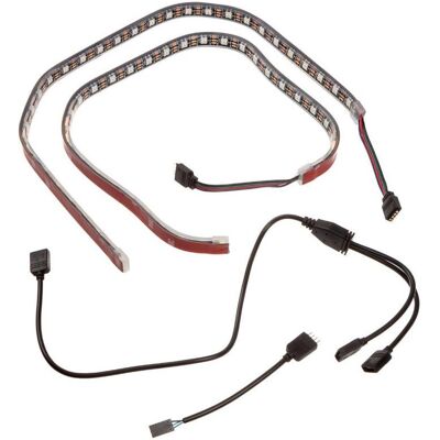 Ruban LED RGB Lamptron 2x 50cm Programmable - Bande LED - Publicité Ruban LED RGB Lamptron 2x 50cm Programmable - Bande LED - Publicité