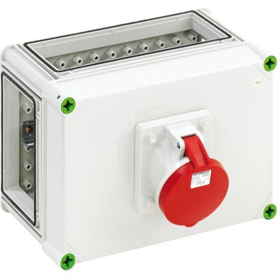 Spelsberg SPE GTV487 Boîtier de prise IP65 équipé de 1xCEE 63A 5p (Boîtier), Accessoires électroniques + boîtier, Gris - Publicité Spelsberg SPE GTV487 Boîtier de prise IP65 équipé de 1xCEE 63A 5p (Boîtier), Accessoires électroniques + boîtier, Gris - Publicité