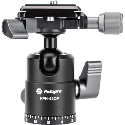 Fotopro X-go Gecko E2 Stativ mit FPH-42QP Kugelkopf (Métal), Trépied, Noir - Publicité Fotopro X-go Gecko E2 Stativ mit FPH-42QP Kugelkopf (Métal), Trépied, Noir - Publicité