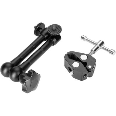 CamRock Bras de montage Magic Arm 11 avec support de montage Crab Clamp CS-CL (Matières plastiques, Métal), Trépied, Noir - Publicité CamRock Bras de montage Magic Arm 11 avec support de montage Crab Clamp CS-CL (Matières plastiques, Métal), Trépied, Noir - Publicité