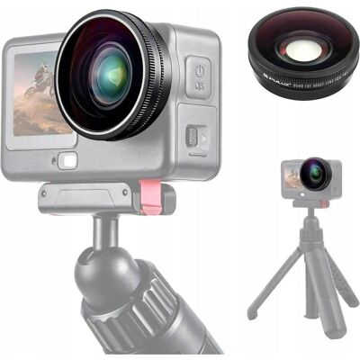 Puluz Obiektyw Szerokokątny Soczewka Fov Boost 185° Do Dji Osmo Action 6 / Szkło Hd / Pu1103, Gimbal : accessoires - Publicité Puluz Obiektyw Szerokokątny Soczewka Fov Boost 185° Do Dji Osmo Action 6 / Szkło Hd / Pu1103, Gimbal : accessoires - Publicité