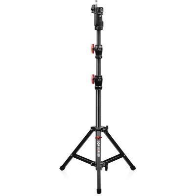 Shape Low Boy Double Riser Stand Black/Chrome 6'9" (stand à deux montants) (Métal), Trépied, Noir - Publicité Shape Low Boy Double Riser Stand Black/Chrome 6'9" (stand à deux montants) (Métal), Trépied, Noir - Publicité