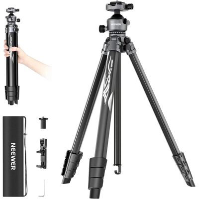 Neewer LT07 Aluminum Travel Tripod with Ball Head (Métal), Trépied, Noir - Publicité Neewer LT07 Aluminum Travel Tripod with Ball Head (Métal), Trépied, Noir - Publicité