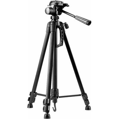 Nest Trépied + tête WT-3520 H139 cm (Métal), Trépied, Noir - Publicité Nest Trépied + tête WT-3520 H139 cm (Métal), Trépied, Noir - Publicité
