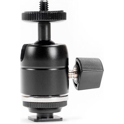 Caruba MBH 1 Mini Balhoofd met Coldshoe, Trépied : accessoires, Noir - Publicité Caruba MBH 1 Mini Balhoofd met Coldshoe, Trépied : accessoires, Noir - Publicité