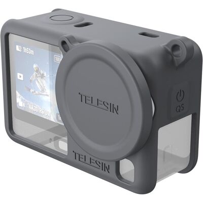Telesin Protective Cover + Lens Cap - DJI Osmo Action 6 - Grey, Caméra d'action : accessoires, Gris - Publicité Telesin Protective Cover + Lens Cap - DJI Osmo Action 6 - Grey, Caméra d'action : accessoires, Gris - Publicité