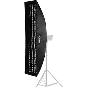 Softbox Godox Monture Bowens + grille 40x180cm - Modificateur de lumière rectangulaire - Publicité Softbox Godox Monture Bowens + grille 40x180cm - Modificateur de lumière rectangulaire - Publicité