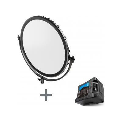 Newell Air Artha XL LED-Lampe und BP-95 LCD-V-Mount-Akku-Set (Lumière vidéo), Lumière continue, Multicolore - Publicité Newell Air Artha XL LED-Lampe und BP-95 LCD-V-Mount-Akku-Set (Lumière vidéo), Lumière continue, Multicolore - Publicité