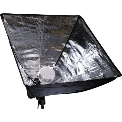 Caruba Kit d'éclairage tout-en-un (boîte à lumière / LED), Flash : accessoires - Publicité Caruba Kit d'éclairage tout-en-un (boîte à lumière / LED), Flash : accessoires - Publicité