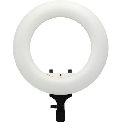 Caruba Vlogger 12 pouces rond LED, Set avec sac Blanc (Éclairage annulaire), Lumière continue, Blanc - Publicité Caruba Vlogger 12 pouces rond LED, Set avec sac Blanc (Éclairage annulaire), Lumière continue, Blanc - Publicité