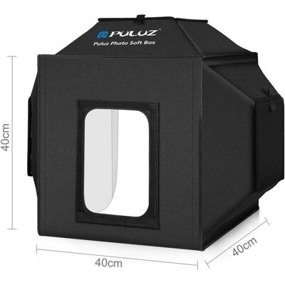 Puluz Folding Studio Shooting Tent Soft Box (Boîtier d'enregistrement), Équipement pour studio : accessoires, Noir - Publicité Puluz Folding Studio Shooting Tent Soft Box (Boîtier d'enregistrement), Équipement pour studio : accessoires, Noir - Publicité