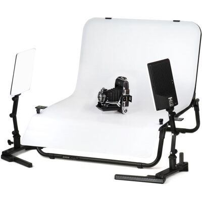 Fototechnik Kaiser Kit de table de prise de vue easy-fit LED (70 cm), Fond de studio, Blanc - Publicité Fototechnik Kaiser Kit de table de prise de vue easy-fit LED (70 cm), Fond de studio, Blanc - Publicité