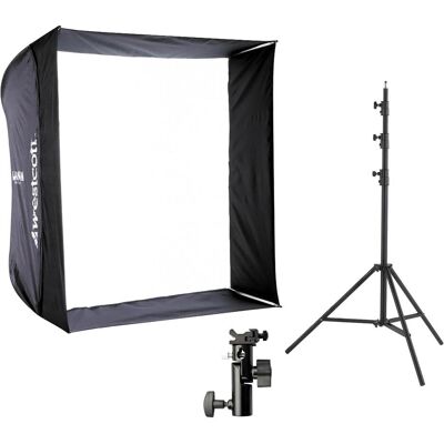 Westcott Kit flash Apollo moyen (Boîte à lumière, 71.10 cm), Boîte à lumière + réflecteur - Publicité Westcott Kit flash Apollo moyen (Boîte à lumière, 71.10 cm), Boîte à lumière + réflecteur - Publicité
