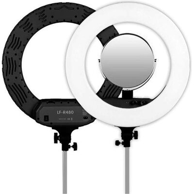 Caruba Vlogger 18 pouces rond LED, set économique avec sac noir (Éclairage annulaire), Lumière continue, Noir - Publicité Caruba Vlogger 18 pouces rond LED, set économique avec sac noir (Éclairage annulaire), Lumière continue, Noir - Publicité