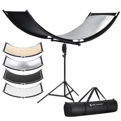 K&F Concept Blenda U-Shape 4w1 - 180x60 cm (Boîte à lumière, Réflecteur), Boîte à lumière + réflecteur - Publicité K&F Concept Blenda U-Shape 4w1 - 180x60 cm (Boîte à lumière, Réflecteur), Boîte à lumière + réflecteur - Publicité