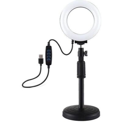 Puluz Lampe LED annulaire avec base ajustable PU391 (Éclairage annulaire), Lumière continue, Noir - Publicité Puluz Lampe LED annulaire avec base ajustable PU391 (Éclairage annulaire), Lumière continue, Noir - Publicité