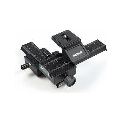 Kaiser Fototechnik Chariot coulissant micromtrique double, Équipement pour studio : accessoires - Publicité Kaiser Fototechnik Chariot coulissant micromtrique double, Équipement pour studio : accessoires - Publicité