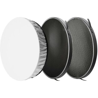 Westcott 45-Degree Deep Focus Reflector with Honeycomb Grids & Diffusion (Réflecteur, 27 cm), Boîte à lumière + réflecteur - Publicité Westcott 45-Degree Deep Focus Reflector with Honeycomb Grids & Diffusion (Réflecteur, 27 cm), Boîte à lumière + réflecteur - Publicité