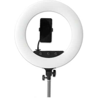 Caruba Vlogger 18 pouces RGB LED, kit avec sac Rose (Éclairage annulaire), Lumière continue, Pink, Rose - Publicité Caruba Vlogger 18 pouces RGB LED, kit avec sac Rose (Éclairage annulaire), Lumière continue, Pink, Rose - Publicité