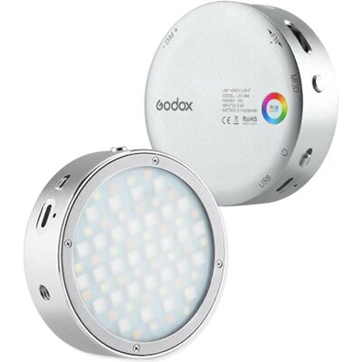 Kit d’éclairage compact Godox AK R1 Argent - Torche LED de poche - Publicité Kit d’éclairage compact Godox AK R1 Argent - Torche LED de poche - Publicité