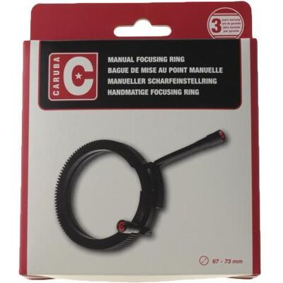 Caruba bague de mise au point manuelle 67 73mm, Accessoires vidéo, Noir - Publicité Caruba bague de mise au point manuelle 67 73mm, Accessoires vidéo, Noir - Publicité