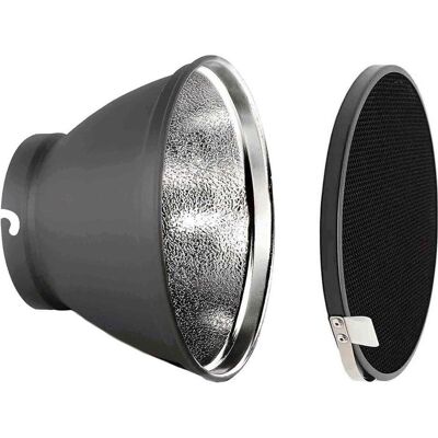 Elinchrom Réflecteur 21cm avec grille 30° #26050 (Réflecteur, 21 cm), Boîte à lumière + réflecteur - Publicité Elinchrom Réflecteur 21cm avec grille 30° #26050 (Réflecteur, 21 cm), Boîte à lumière + réflecteur - Publicité