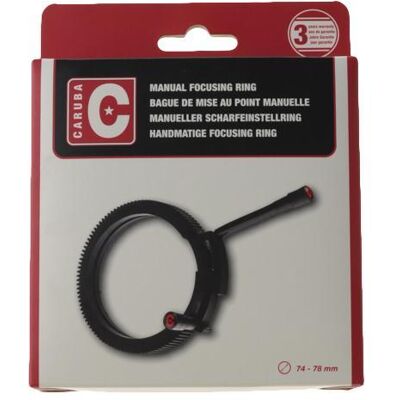 Caruba bague de mise au point manuelle 74 78mm, Accessoires vidéo, Noir - Publicité Caruba bague de mise au point manuelle 74 78mm, Accessoires vidéo, Noir - Publicité