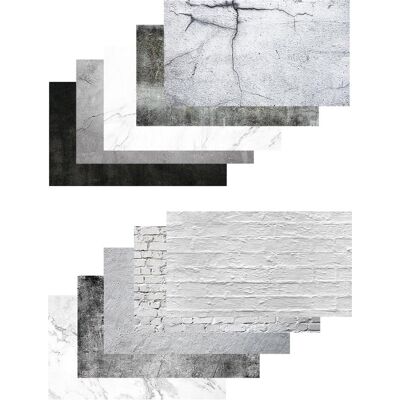 Caruba Kit de fond d'effet Mur (5x2) 57x87cm (57 cm), Fond de studio, Gris - Publicité Caruba Kit de fond d'effet Mur (5x2) 57x87cm (57 cm), Fond de studio, Gris - Publicité