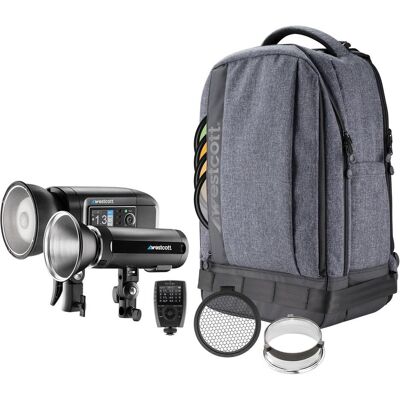 Westcott Wireless 2-Light Portable Portrait Kit FJ Wireless Kit mit FJ-X3m (Set, 400 Ws), Flash studio - Publicité Westcott Wireless 2-Light Portable Portrait Kit FJ Wireless Kit mit FJ-X3m (Set, 400 Ws), Flash studio - Publicité