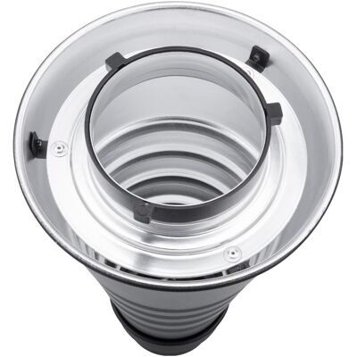 Jinbei Snoot conique, Flash studio : accessoires, Argent - Publicité Jinbei Snoot conique, Flash studio : accessoires, Argent - Publicité