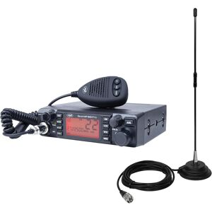 PNI CB ESCORT HP 9001 PRO ASQ Kit radio réglable, AM-FM, 12V/24V, 4W + Extra 40 Antenne CB (7 km), Talkie walkie - Publicité PNI CB ESCORT HP 9001 PRO ASQ Kit radio réglable, AM-FM, 12V/24V, 4W + Extra 40 Antenne CB (7 km), Talkie walkie - Publicité