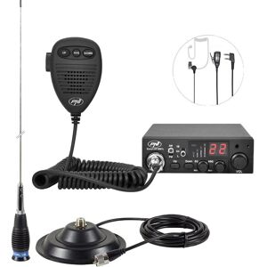 PNI Package Radio CB ESCORT HP 8001L ASQ + Antenne CB ML145 avec aimant 145/PL (15 km), Talkie walkie - Publicité PNI Package Radio CB ESCORT HP 8001L ASQ + Antenne CB ML145 avec aimant 145/PL (15 km), Talkie walkie - Publicité